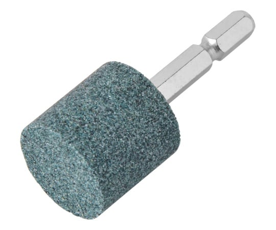 六角軸付円筒型砥石　25×25mm　非鉄用