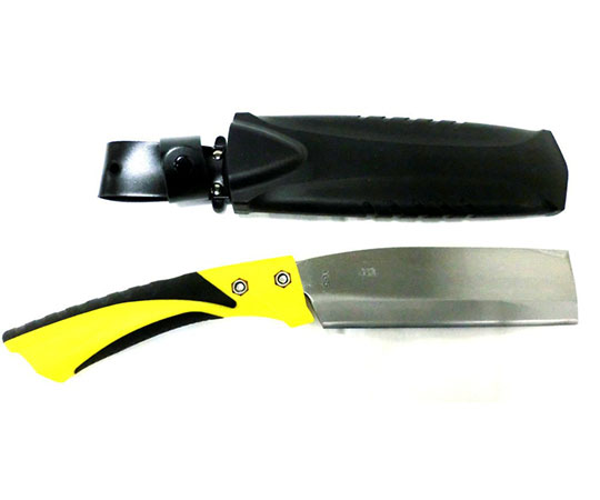 両刃鋼付サヤ入り鉈　刃渡り165mm