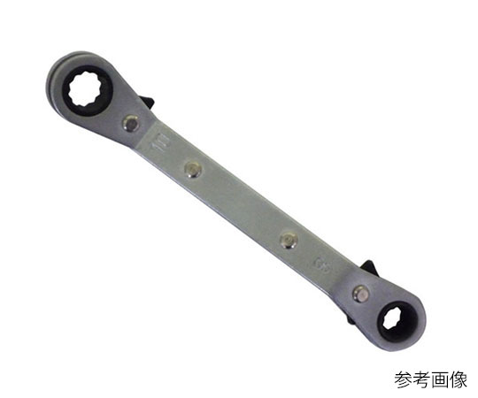 板ラチェットレンチ　ベント　19mm×21mm