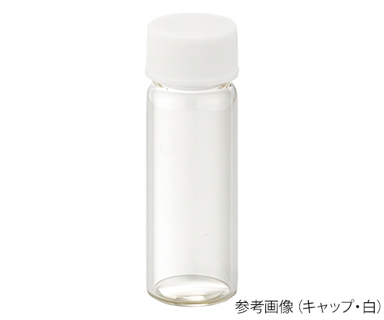 ねじ口瓶（無色）+フェノールキャップ（黒）+フッ素PTFE/シリコンパッキン　組合せセット　100組入　S-1　250306