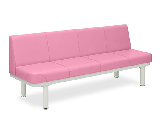 590型ソファー・背付き（01） 座幅45（全幅63）×長さ120×座高48（全高82）cm ピンク