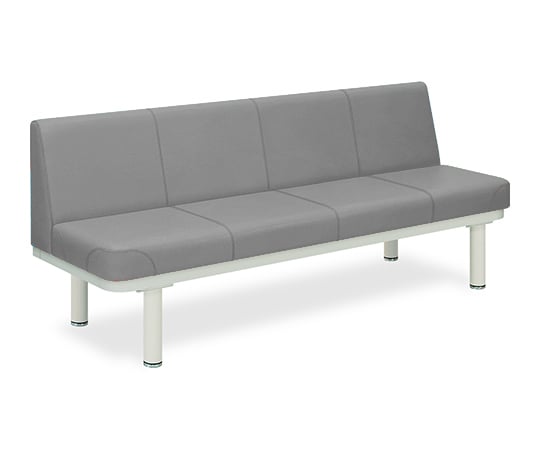 590型ソファー・背付き（01） 座幅45（全幅63）×長さ120×座高48（全高82）cm グレー