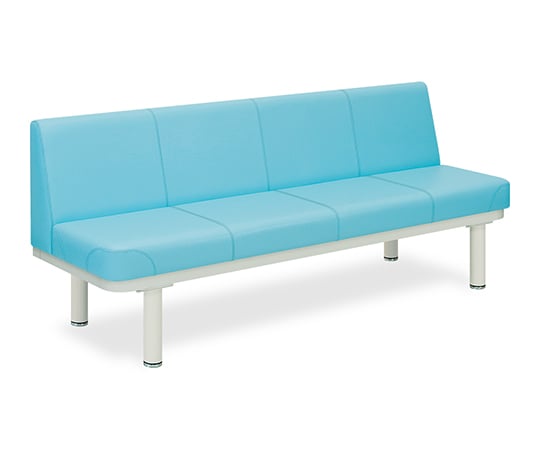 590型ソファー・背付き（01） 座幅45（全幅63）×長さ120×座高48（全高82）cm スカイブルー