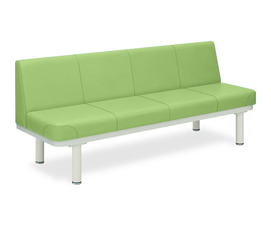 590型ソファー・背付き（01） 座幅45（全幅63）×長さ120×座高48（全高82）cm ライムグリーン