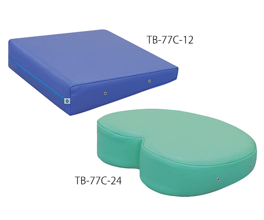 カラー胸当てマクラ 幅35×奥行37×高さ4/10cm　クリーム