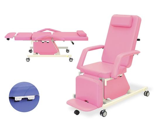 GS治療チェアー（キャスター付き） 幅52×長さ190×高さ55cm　ライムグリーン