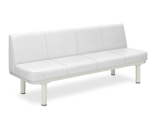 590型ソファー・背付き（01） 座幅45（全幅63）×長さ140×座高48（全高82）cm 白