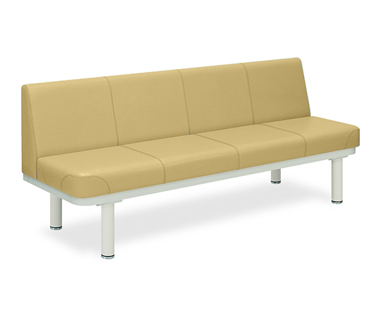 590型ソファー・背付き（01） 座幅45（全幅63）×長さ140×座高48（全高82）cm アイボリー