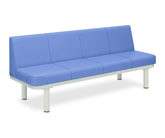 590型ソファー・背付き（01） 座幅45（全幅63）×長さ140×座高48（全高82）cm ライトブルー