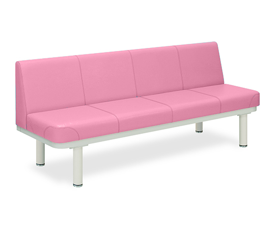 590型ソファー・背付き（01） 座幅45（全幅63）×長さ140×座高48（全高82）cm ピンク