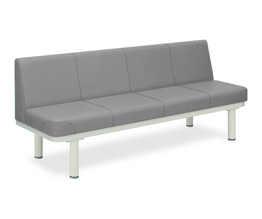 590型ソファー・背付き（01） 座幅45（全幅63）×長さ140×座高48（全高82）cm グレー