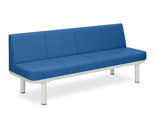 590型ソファー・背付き（01） 座幅45（全幅63）×長さ140×座高48（全高82）cm メディブルー