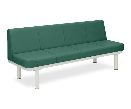 590型ソファー・背付き（01） 座幅45（全幅63）×長さ140×座高48（全高82）cm メディグリーン