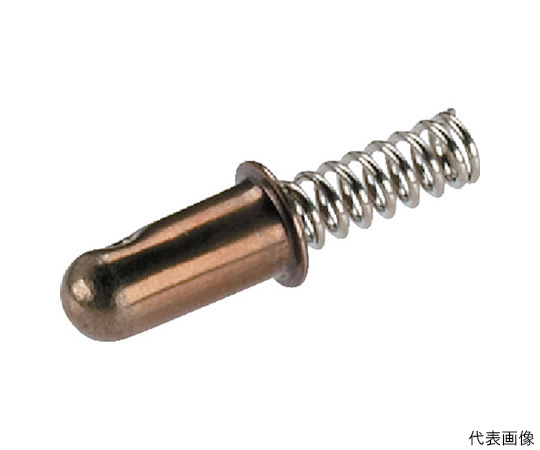 スプリングスリーブ　ステンレス鋼　先端球形　カラー付