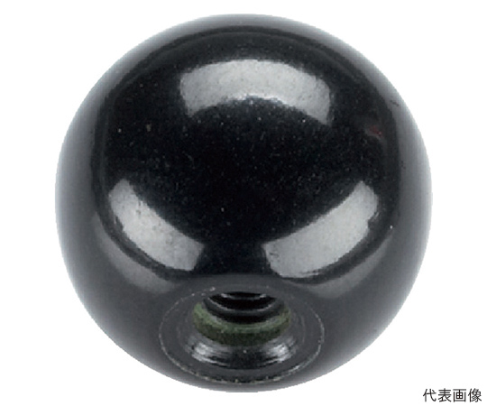新発売の 63-1041-06 ボールノブ 同梱不可 DIN 319 形状C モールドネジ付 24560.0040 黒