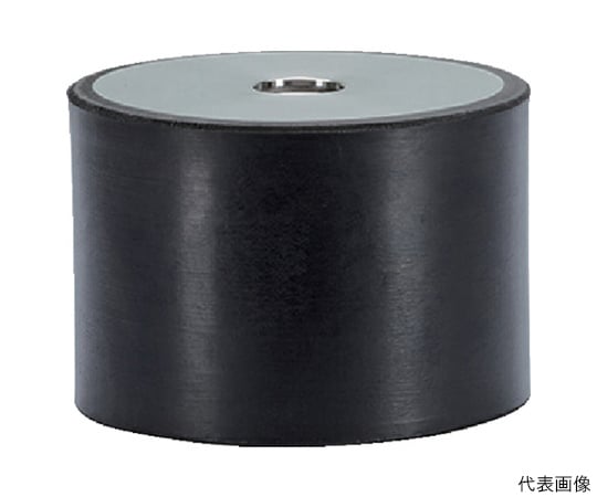 ゴム　バッファー　円筒形　メネジ付　ステンレス鋼