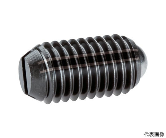 スプリングプランジャ　ボール・スロット付　インチ　快削鋼