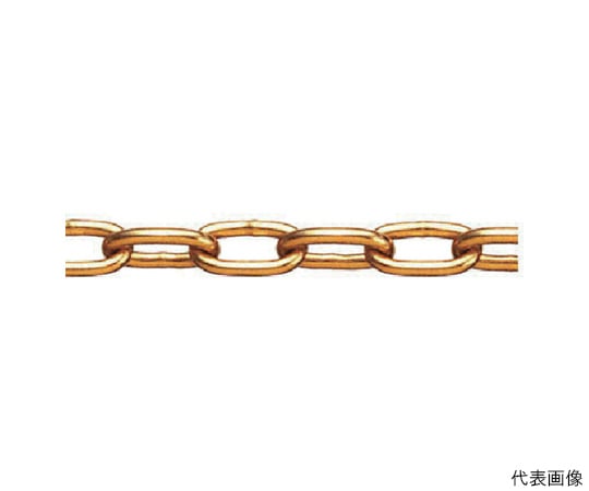 ステンレス　高級ミニチェーン　ゴールド15m　線径2mm
