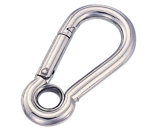 ステンレス　スナップフックA型（リング付）　線径5mm長さ53mm