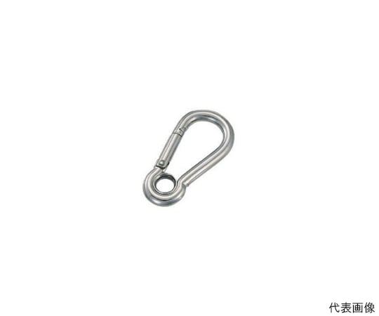 ステンレス　スナップフックA型（リング付）　線径12mm長さ140mm