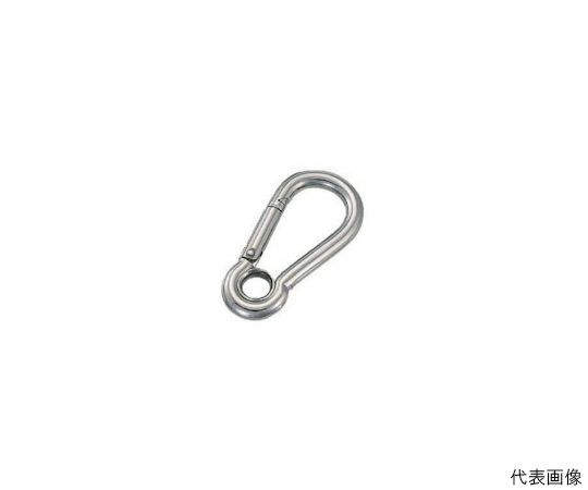 ステンレス　スナップフックA型（リング付）　線径12mm長さ140mm
