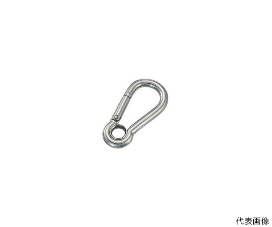 ステンレス　スナップフックA型（リング付）　線径5mm長さ53mm　1個入