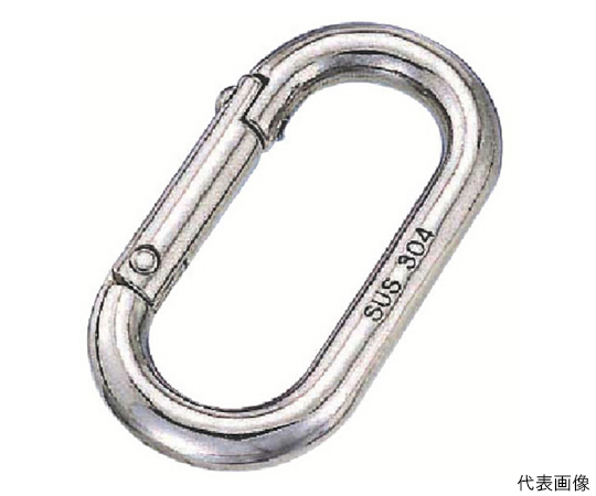 ステンレス　オーバルキャッチ　線径10mm長さ70mm　（1袋入）
