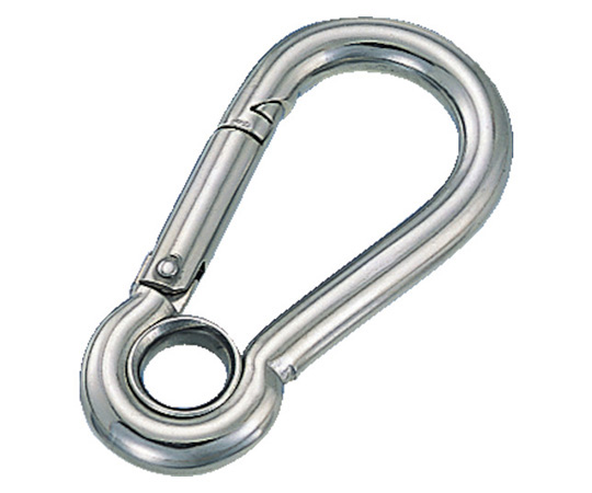 ステンレス　スナップフックA型（リング付）　線径4mm長さ45mm　1個入