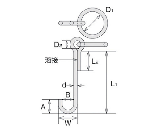 ステンレス　係船環MSL型　リング内径120mm　MSL16