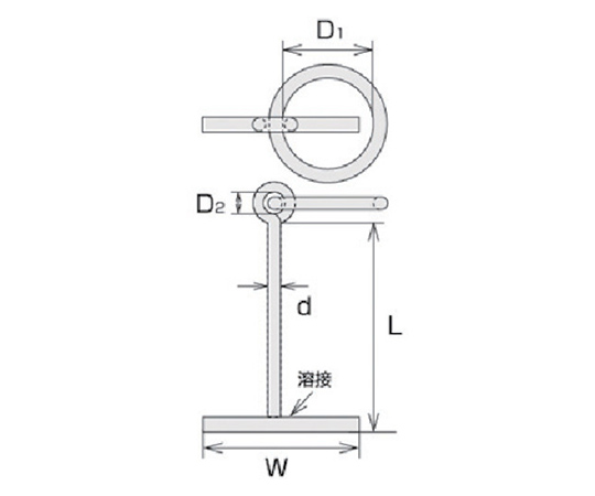 ステンレス　係船環MT型　リング内径150mm　MT19