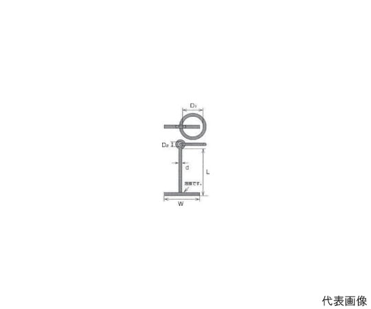 63-1151-92 ステンレス 係船環MU型 リング内径200mm MU25 【AXEL】 アズワン