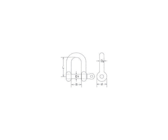 63-1185-32 ステンレス ネジシャックル 呼び4mm SP4 【AXEL】 アズワン