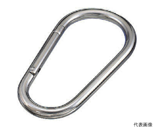 ステンレス　カラビナジャンボ（環なし）　線径12mm長さ169mm