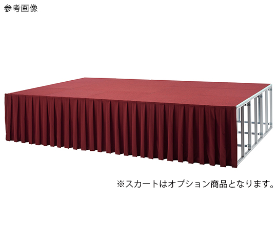 折りたたみ式アルミ製ステージH900（カーペット付）　Eセット　ブルー