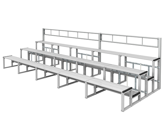 標準観覧席　3段5連セット　手すり付