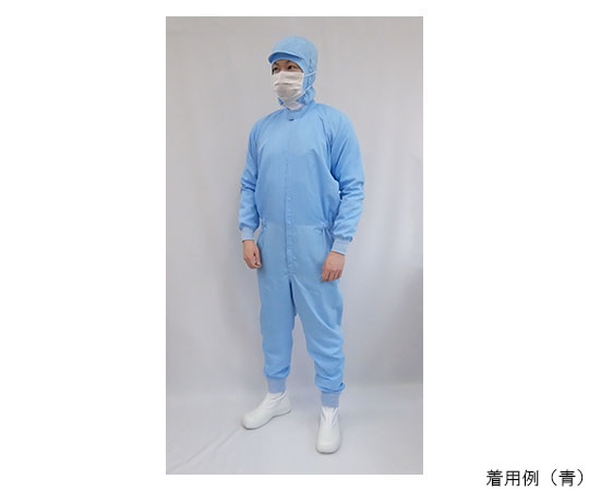 快適ドライフィール　続き服（青）手足フライス仕様　Mサイズ