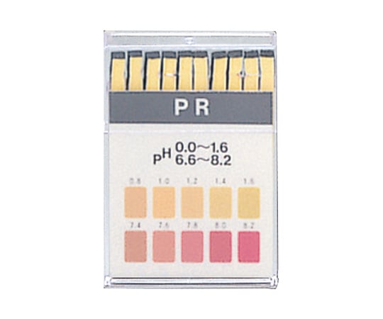 63-1236-60 pH試験紙 ブックタイプ AZY 1箱（20枚×10個入） 07010070