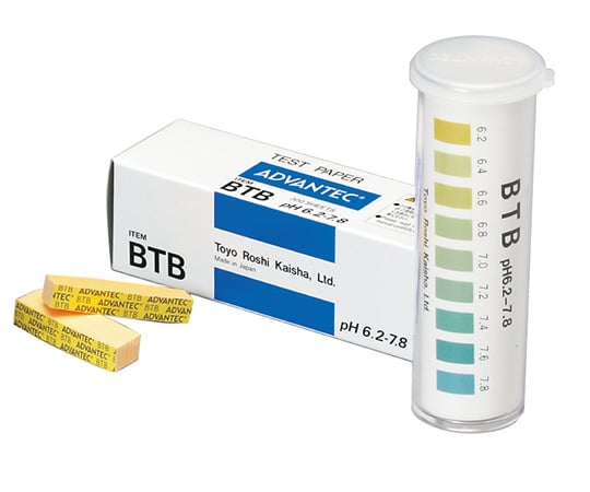 63-1236-91 pH試験紙 瓶入りタイプ BTB 08001100