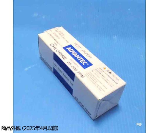 63-1236-95 クロール試験紙 25～200ppm 1箱（300枚入） 08010020