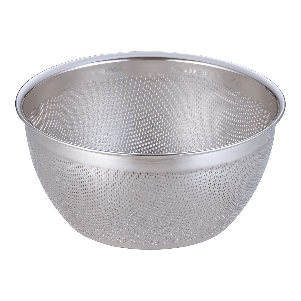 18-8　HACCPパンチング深型ざる　30cm