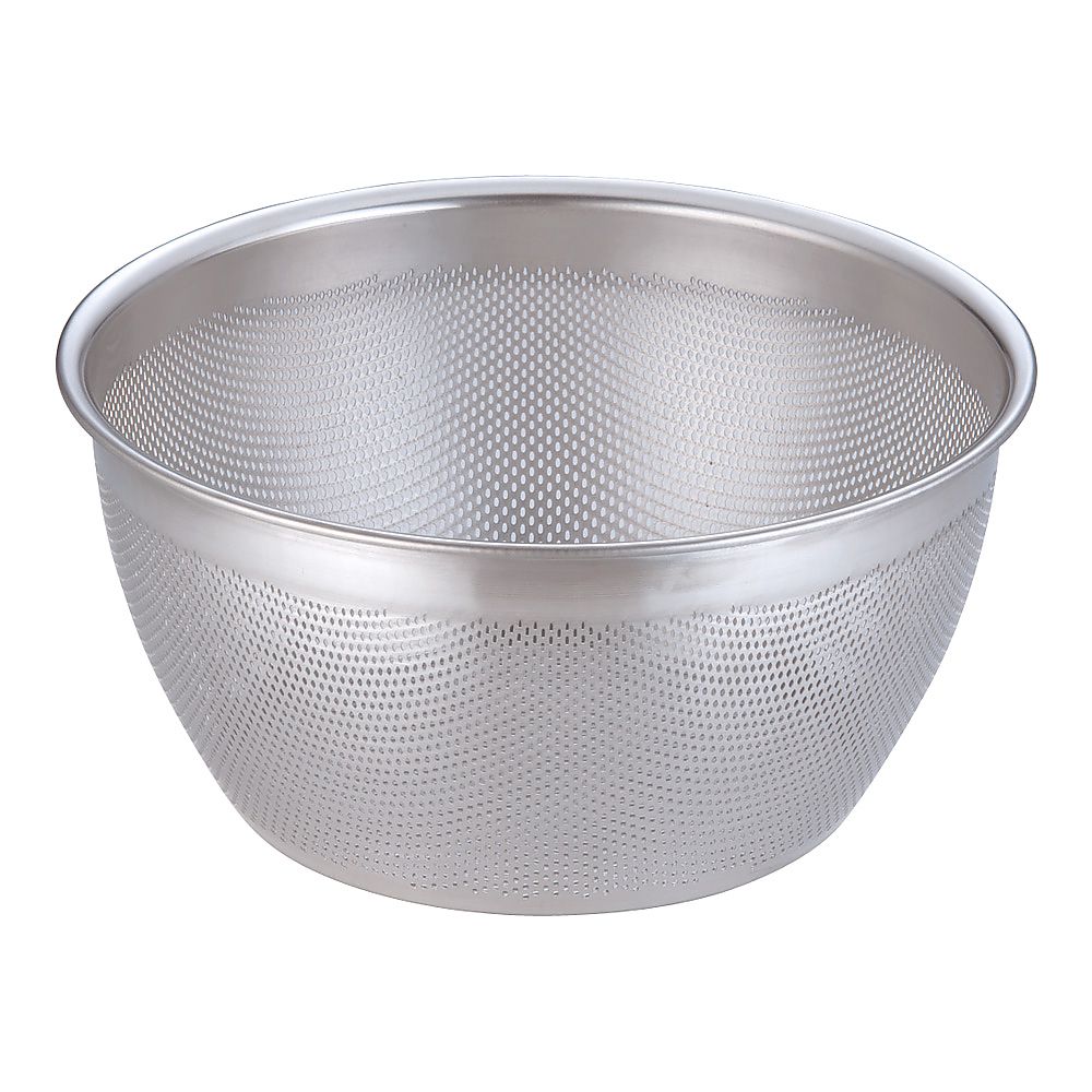 18-8　HACCPパンチング深型ざる　33cm