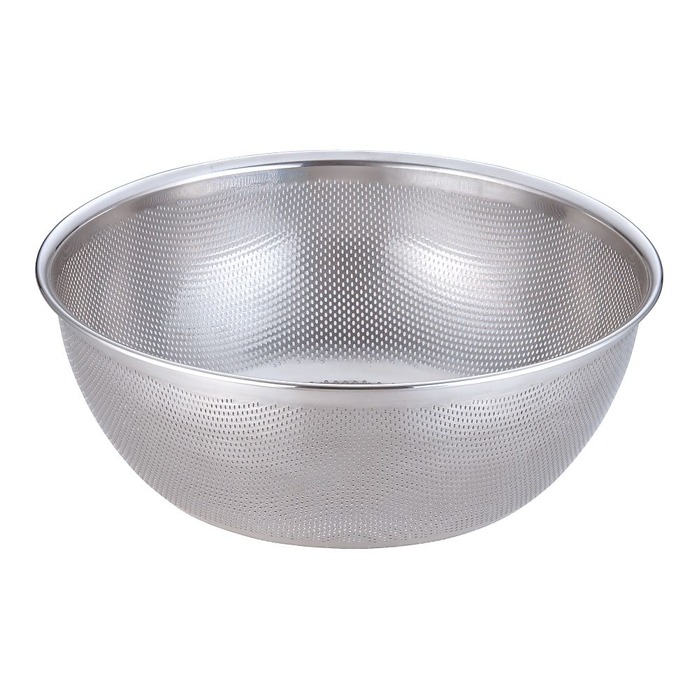 18-8　HACCPパンチング浅型ざる　40cm