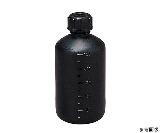 細口びん　黒色　PE　500mL　0116BK