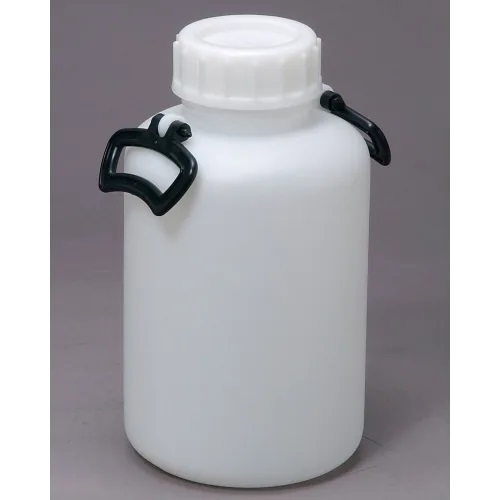 取っ手付き広口びん 10Lキャリー 白