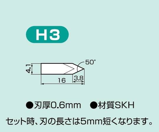 超音波カッター用 替刃 SUW-30CD/CMH用 刃厚0.6mm H3