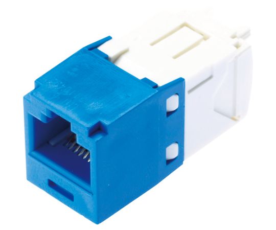 カテゴリ6モジュラージャック 青