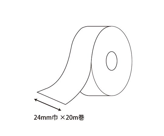 シングルサテンリボン　24mm幅×20m巻　コイアカ　1巻　001420232