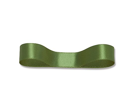 シングルサテンリボン　12mm幅×20m巻　オリーブ　1巻