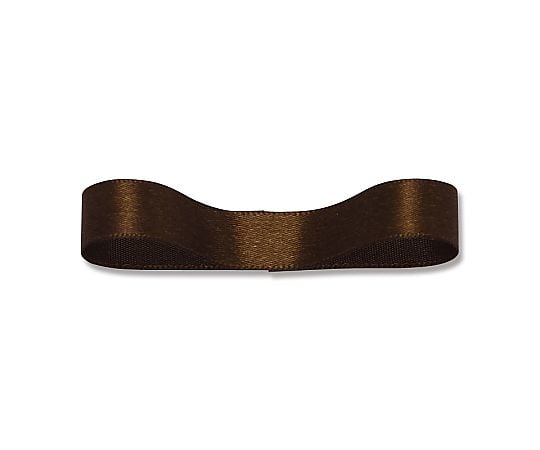 シングルサテンリボン　12mm幅×20m巻　焦茶　1巻