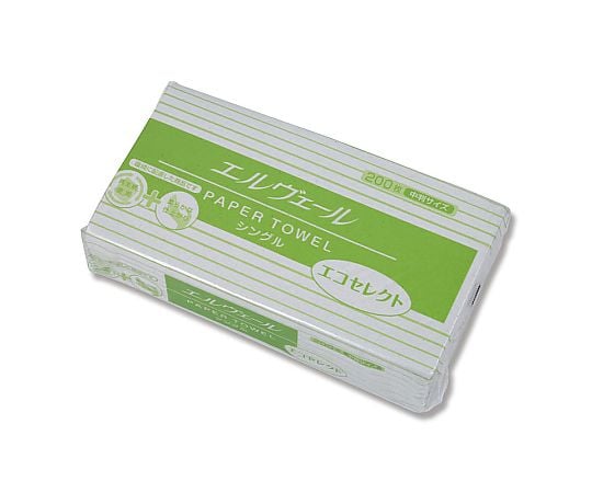 エルヴェール ペーパータオル エコセレクト シングル中判 200枚 004747768